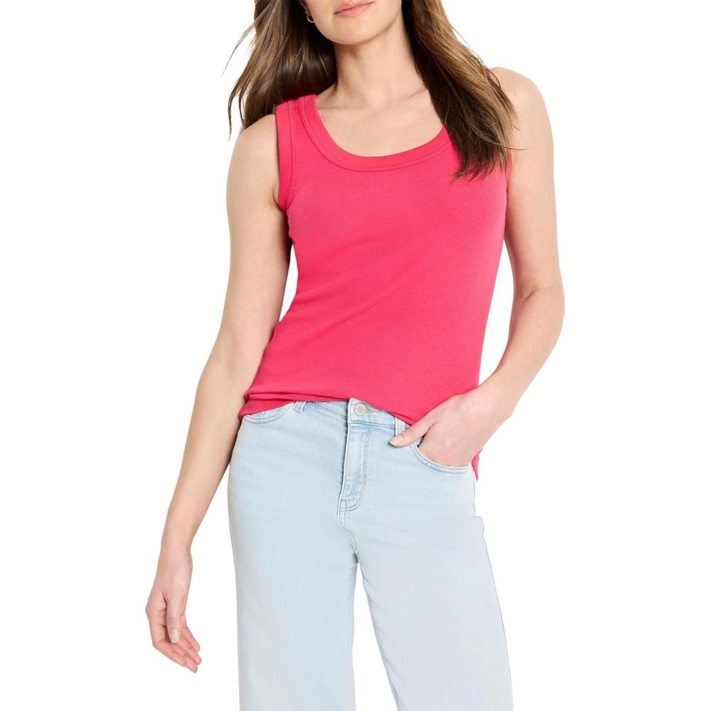 imageNICZOE Womens Perfect Knit Rib Scoop TankDaiquiri