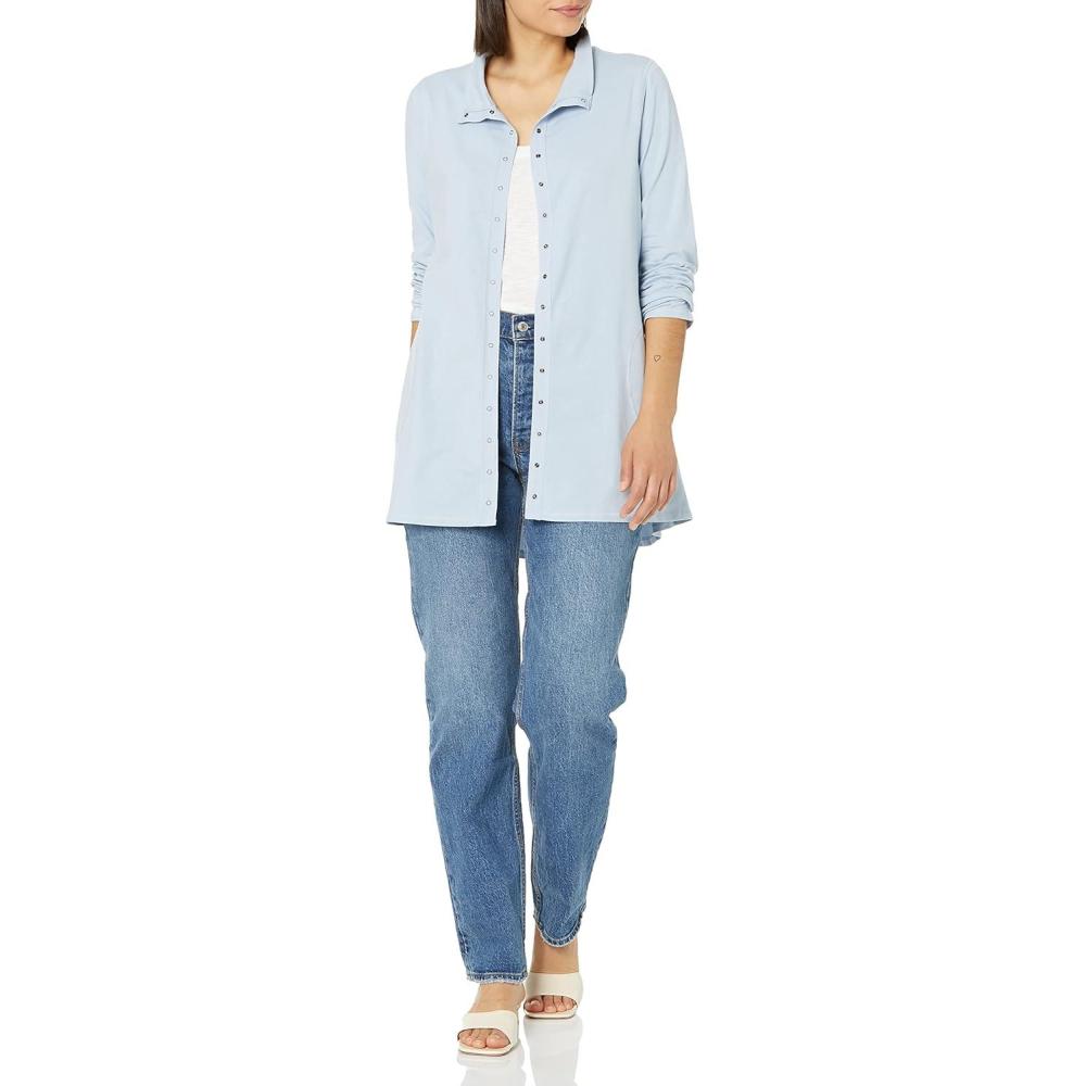 imageNICZOE Womens Perfect Knit Snap JacketCloud