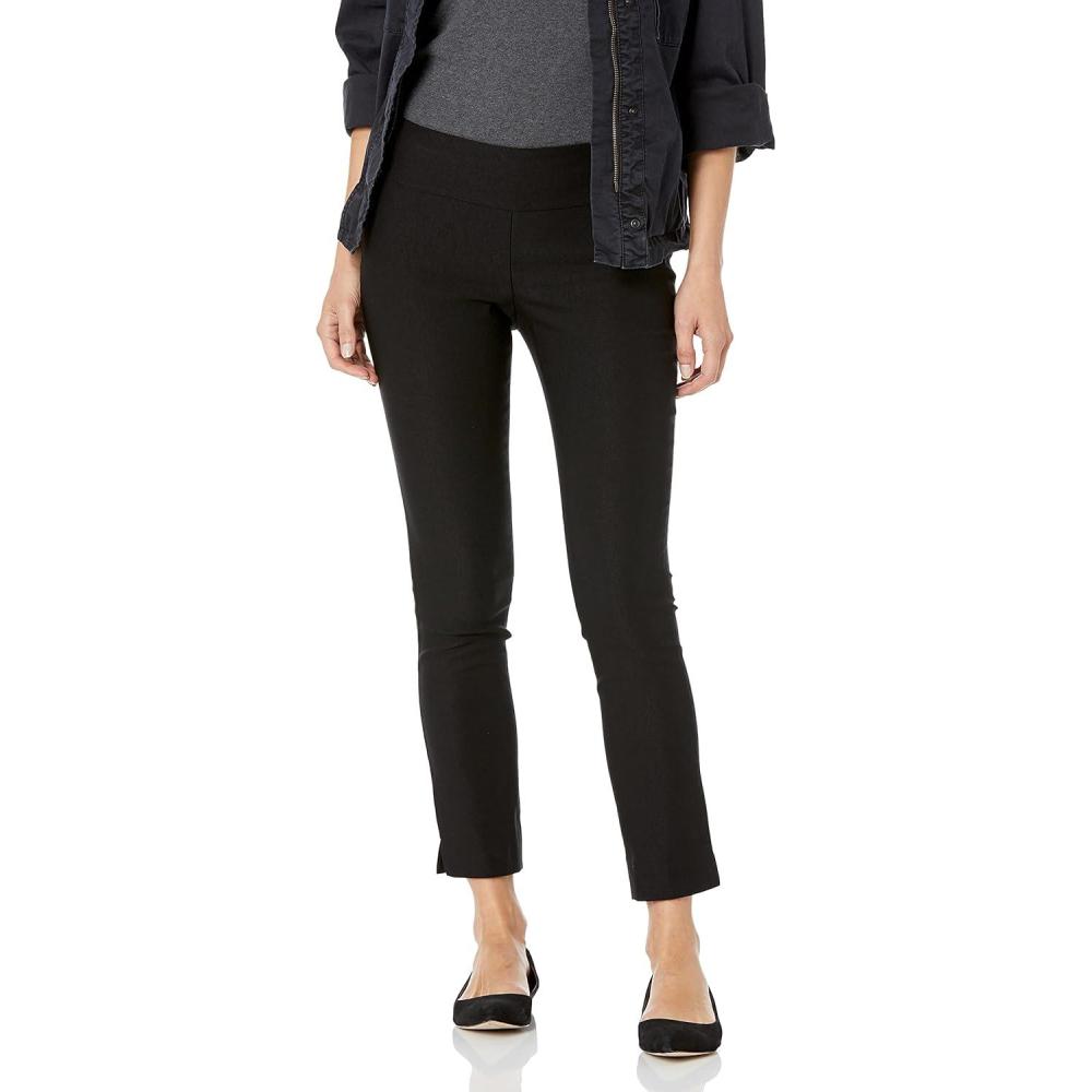 imageNICZOE Womens Petite Slim Wonderstretch PantBlack Onyx