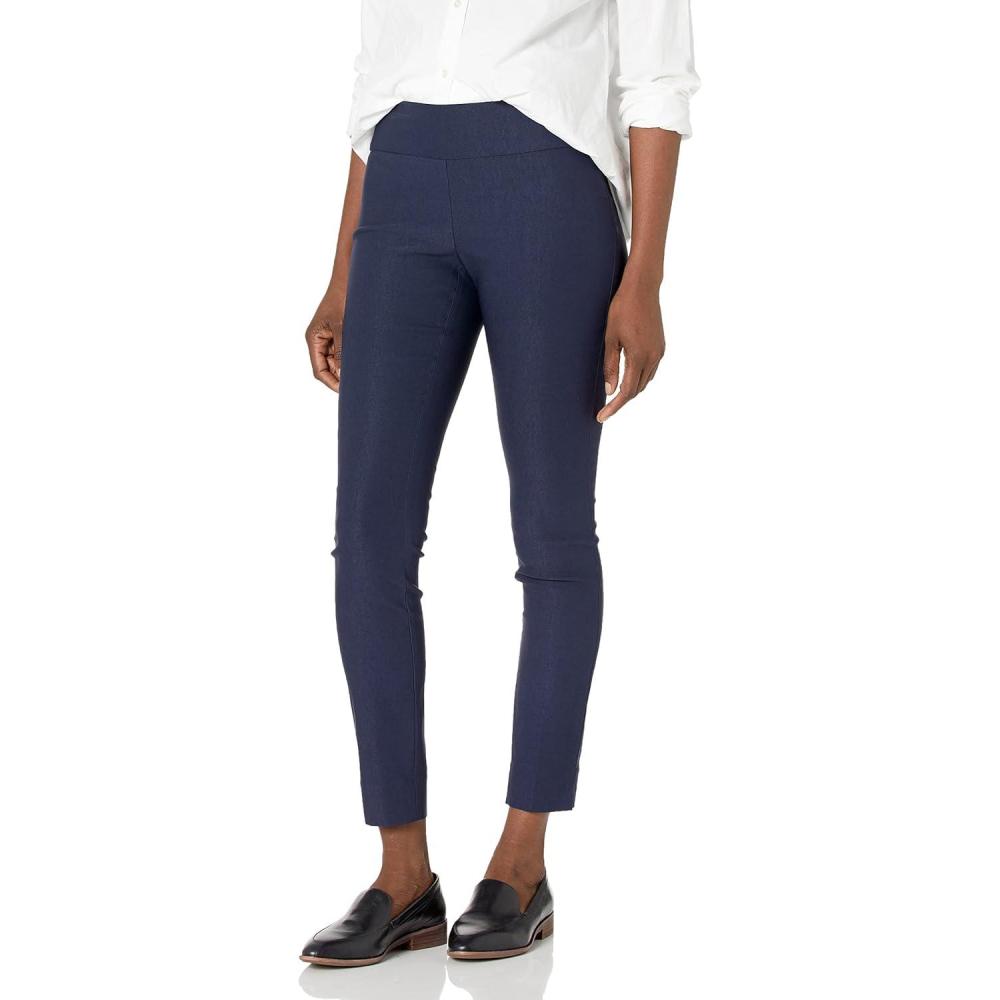 imageNICZOE Womens Petite Slim Wonderstretch PantDark Indigo