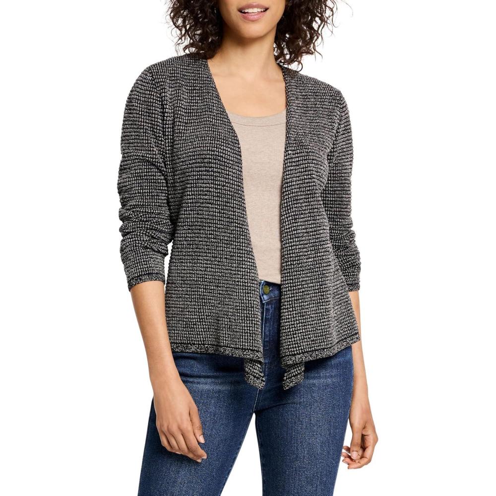 imageNICZOE Womens Pixel Knit 4Way CardiganNeutral Multi