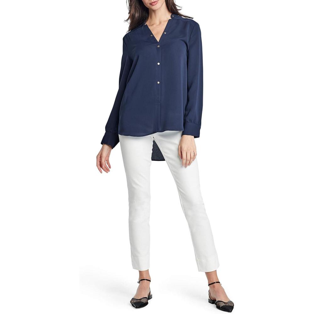 imageNICZOE Womens Spring Stud ShirtDark Indigo