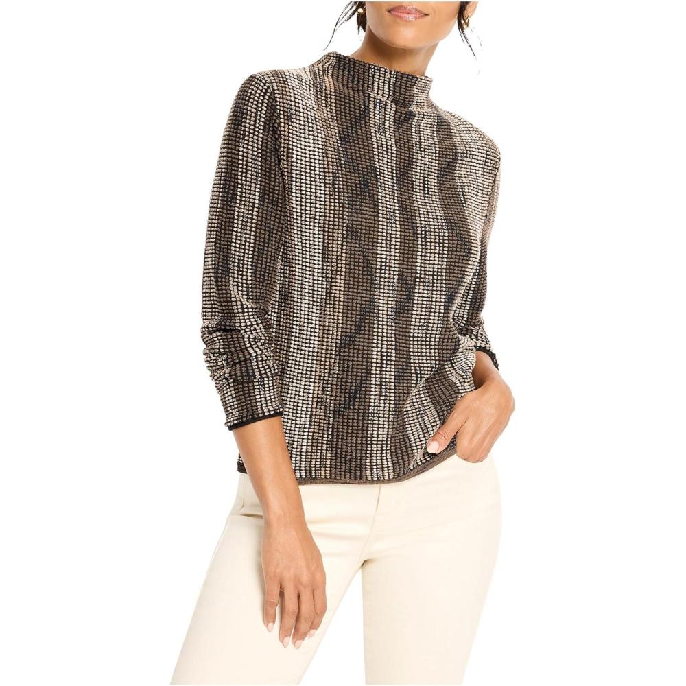 imageNICZoe Womens Ombre Pixel Knit SweaterNeutral Multi