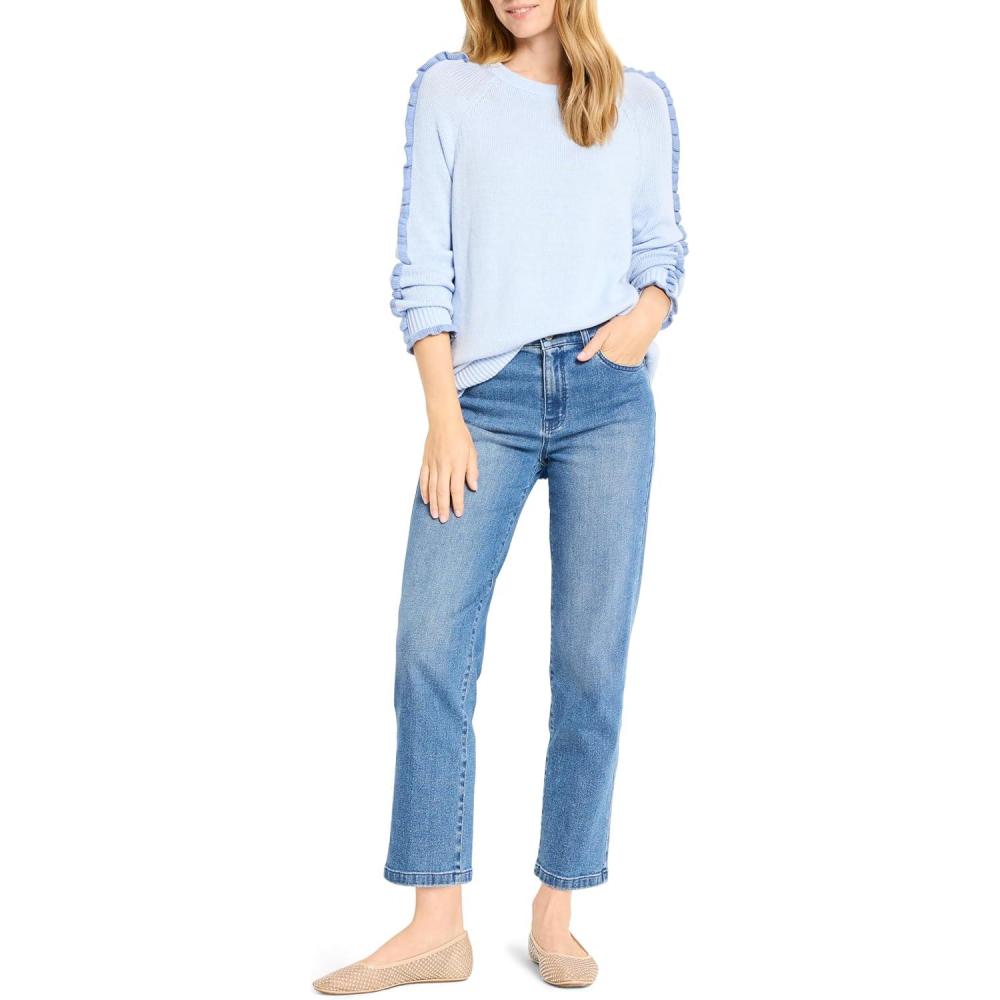 imageNICZoe Womens Ruffled Down SweaterPowder Blue