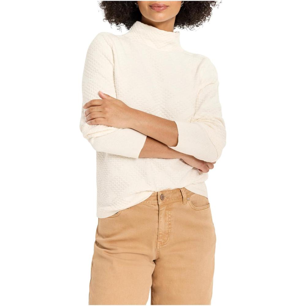 imageNICZoe Womens Textured Diamonds SweaterClassic Cream
