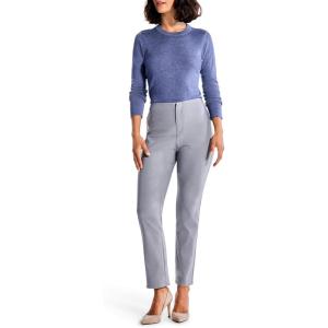 NIC+ZOE Women’s 28″ Polished Wonderstretch Straight Ankle Pant(Moonwalk)