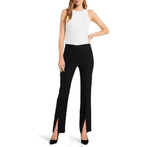 NIC+ZOE Women’s 31″ Polished Wonderstretch Boot Cut Slit Pant(Black Onyx)