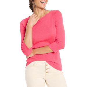 NIC+ZOE Women’s 3/4 Sleeve Boat Tee(Daiquiri)
