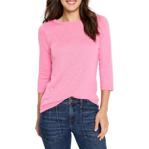 NIC+ZOE Women’s 3/4 Sleeve Boat Tee(Orchid Petal Ht)