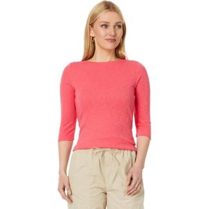 NIC+ZOE Women’s 3/4 Sleeve Boat Tee(Poppy)