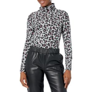 NIC+ZOE Women’s Cheetah Pop Top(Grey Multi)