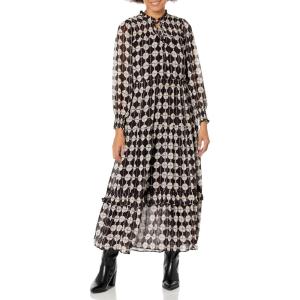 NIC+ZOE Women’s Chiffon Dot Dress(Black Multi)