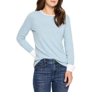 NIC+ZOE Women’s Cozy Cuffed Double Layer Top(Starlight)