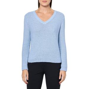 NIC+ZOE Women’s Crimpy Cord Sweater(Powder Blue)