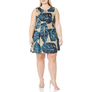 NIC+ZOE Women’s Falling Fronds Dress(Green Multi)