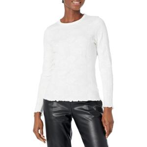 NIC+ZOE Women’s Lace Knit Tee(Cream)