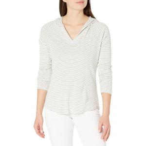 NIC+ZOE Women’s Mini Cape Stripe Hoodie(Green Multi)