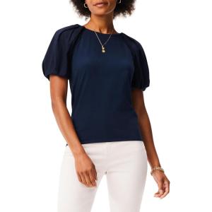 NIC+ZOE Women’s Mixed Media Statement Tee(Dark Indigo)
