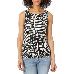NIC+ZOE Women’s Moonlit Palm Tank(Black Multi)