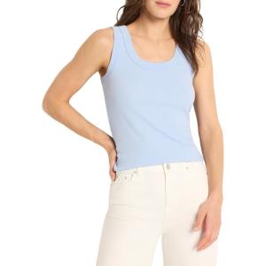 NIC+ZOE Women’s Perfect Knit Rib Scoop Tank(Powder Blue)