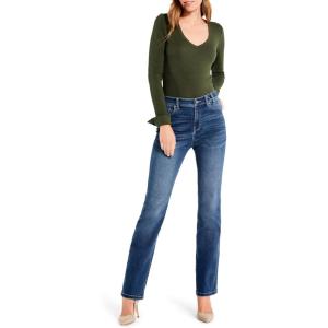 NIC+ZOE Women’s Perfect Rib Knit Cuffed Top(Briar)