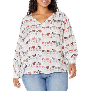 NIC+ZOE Women’s Perk Up Blouse(Red Multi)