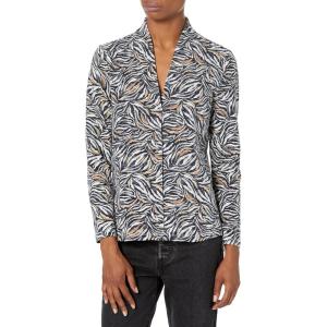 NIC+ZOE Women’s Petite Forest Fern Top(Grey Multi)