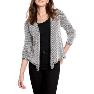 NIC+ZOE Women’s Pixel Knit 4-Way Cardigan(Cream Multi)