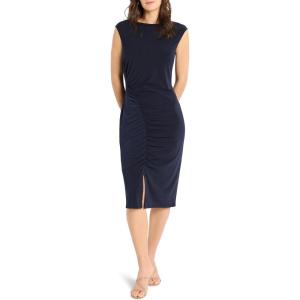 NIC+ZOE Women’s Side Ruche Dress(Dark Indigo)