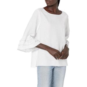 NIC+ZOE Women’s Tangier Blouse(Paper White)