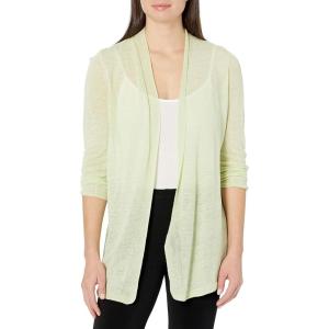 NIC+ZOE womens Lightweight Long Boc Cardigan(Honeydew)