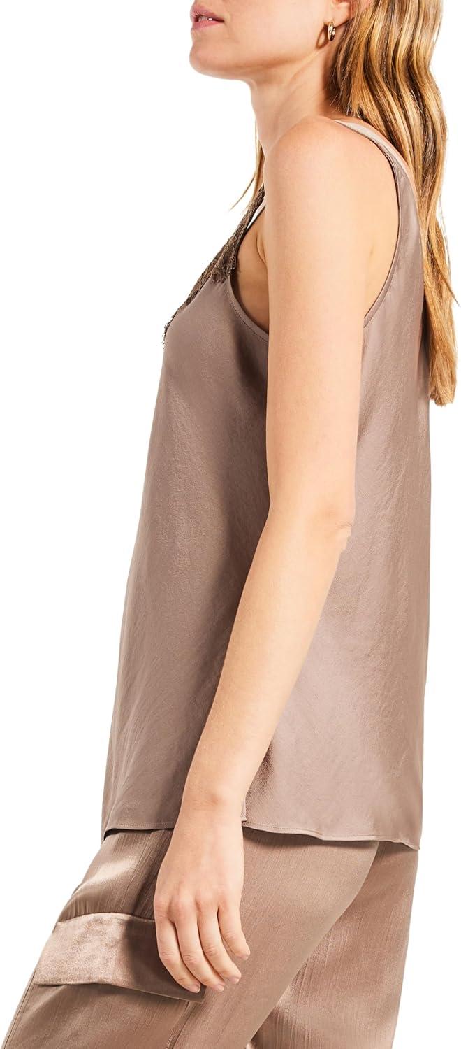 imageNICZOE Womens Lace Cami TankStucco