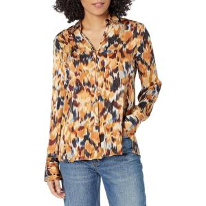 NIC+ZOE Women’s Autumn Ikat Shirt(Yellow Multi)