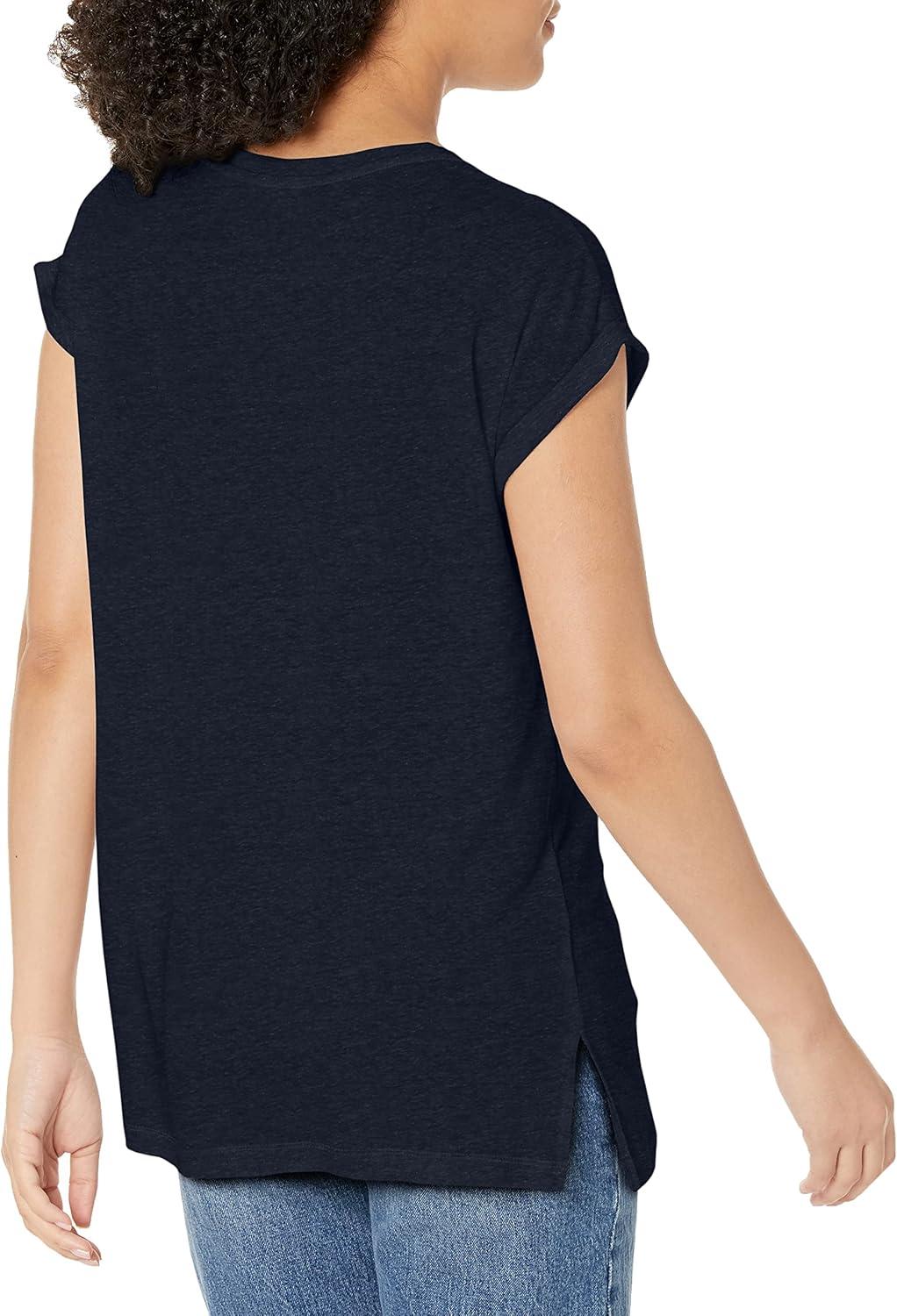 imageNICZOE Womens Short Sleeve V TeeDark Indigo