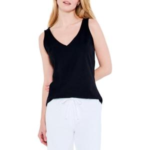 NIC+ZOE Women’s Double V Tank(Black Onyx)