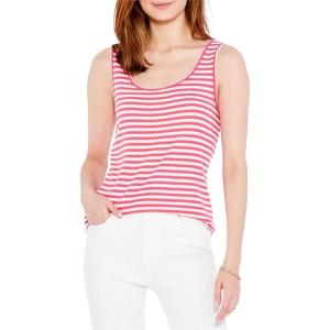 NIC+ZOE Women’s Stripe Scoop Tank(Pink Multi)