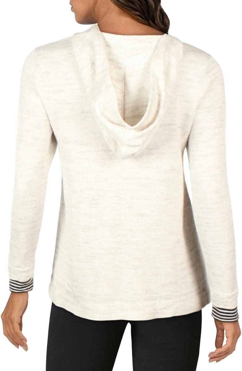 imageNICZOE Womens Lace Up HoodieMilk White