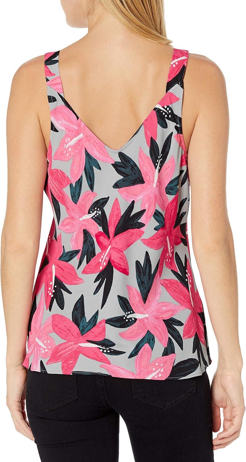 imageNICZOE Womens Poinsettia TankPink Multi