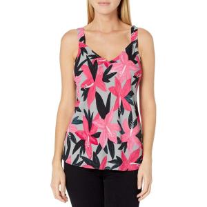 NIC+ZOE Women’s Poinsettia Tank(Pink Multi)