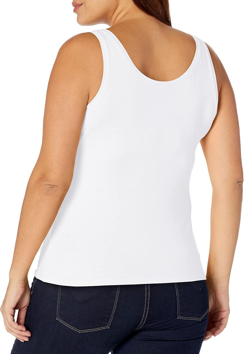 imageNICZOE Womens Petite Perfect TankPaper White