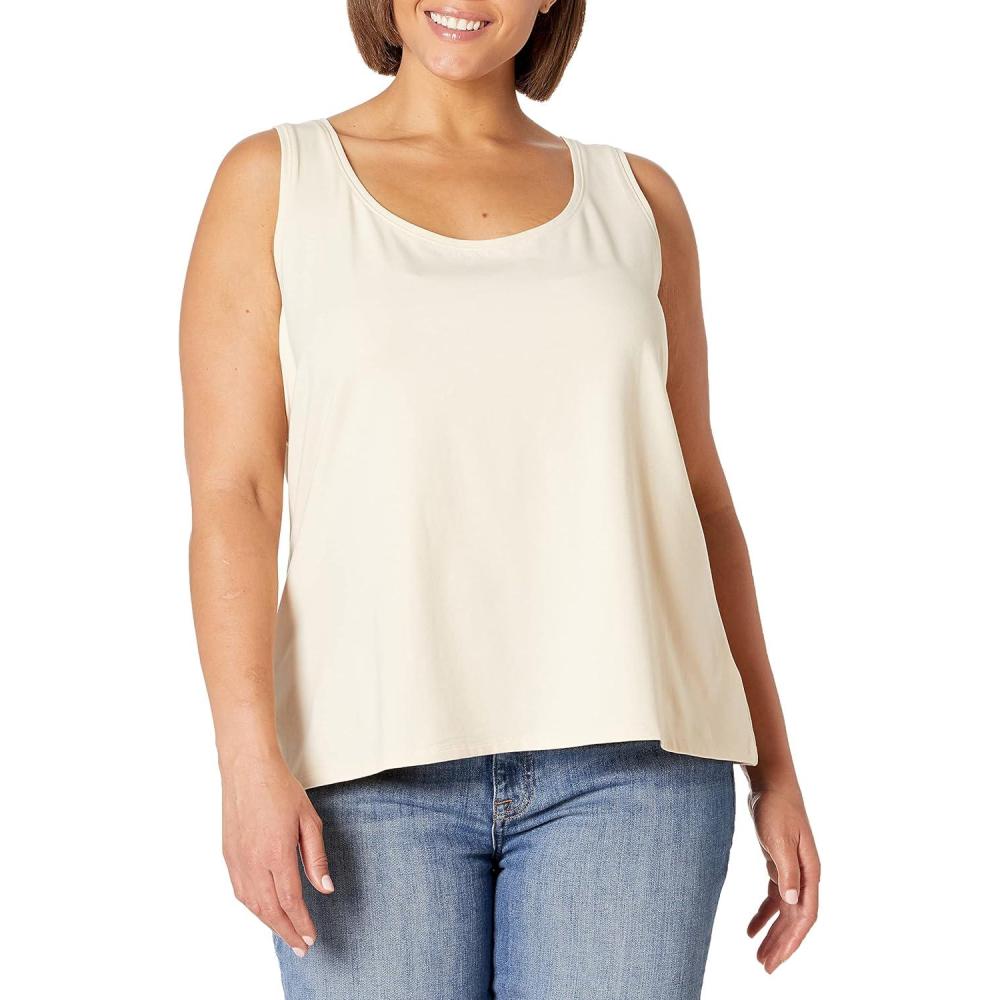 imageNICZOE Womens Petite Perfect TankSandshell
