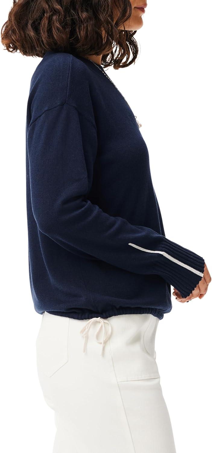 imageNICZOE Womens Tie Trim SweaterDark Indigo