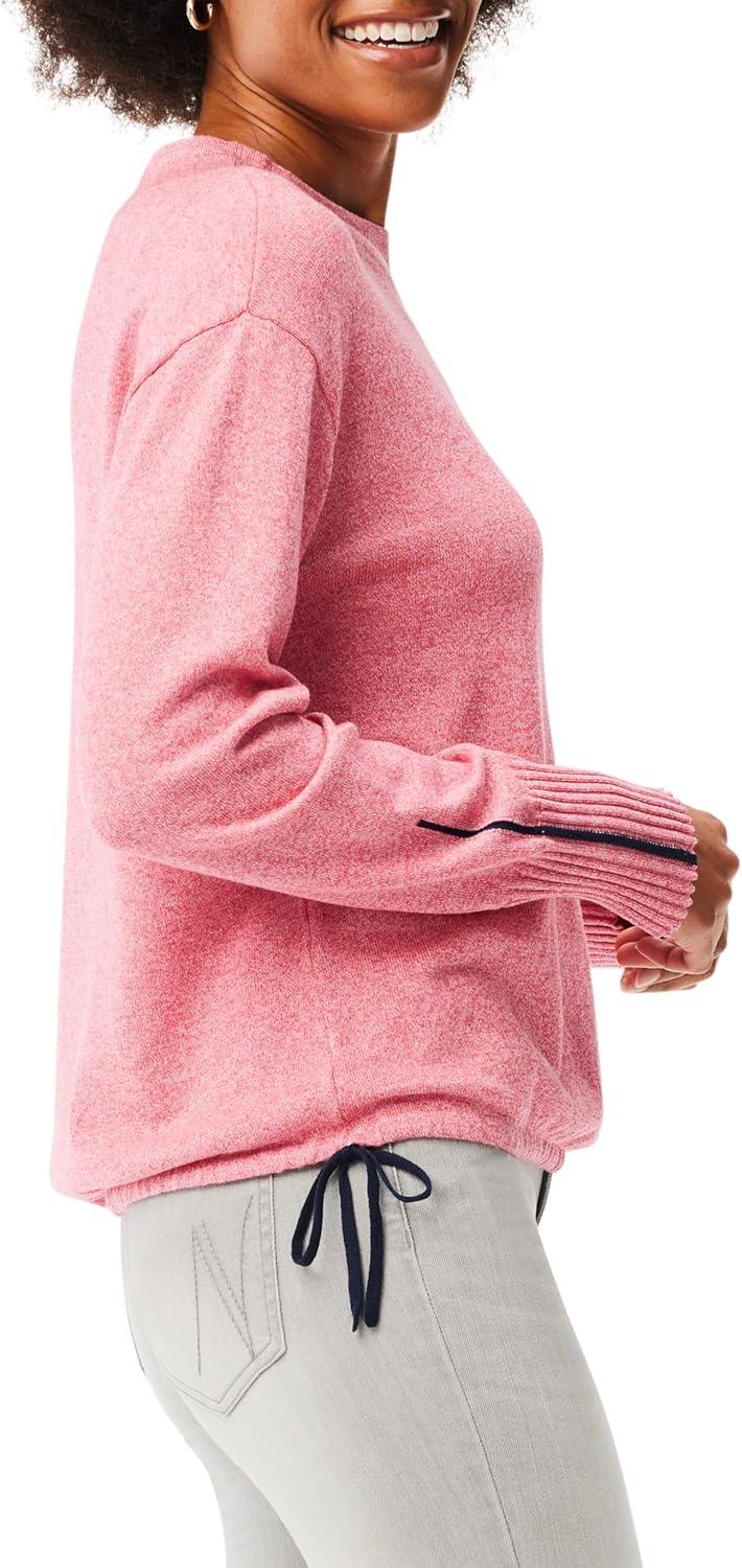 imageNICZOE Womens Tie Trim SweaterPink Mix