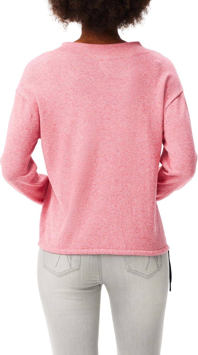 imageNICZOE Womens Tie Trim SweaterPink Mix