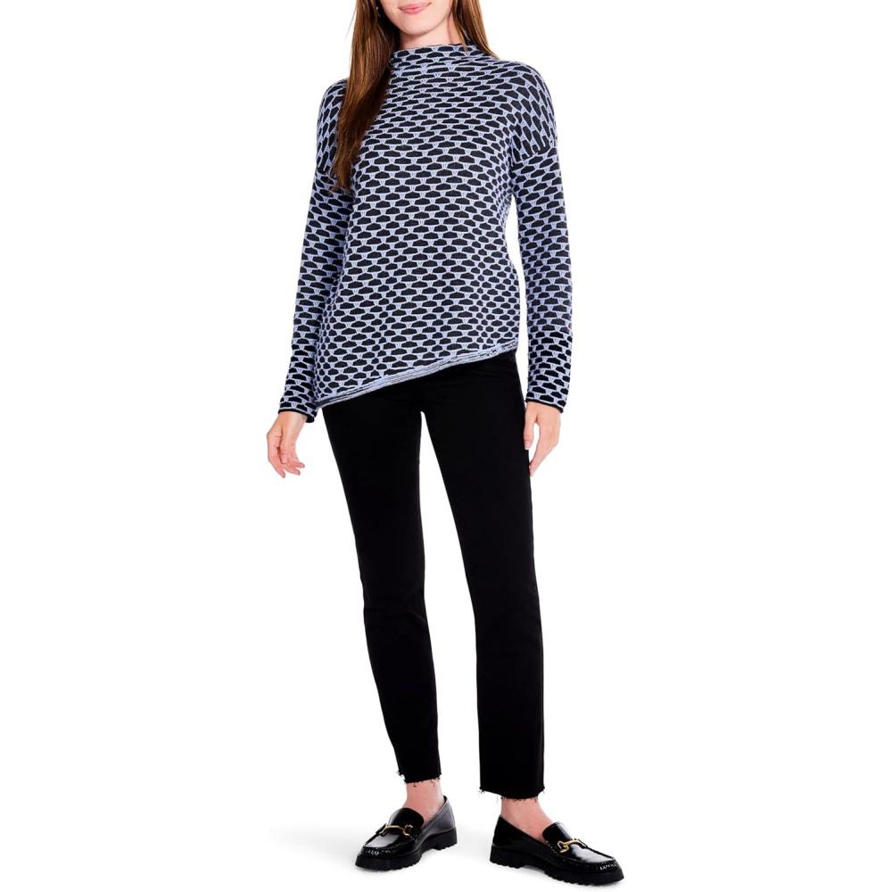 imageNICZOE Womens Pixel Play SweaterBlue Multi