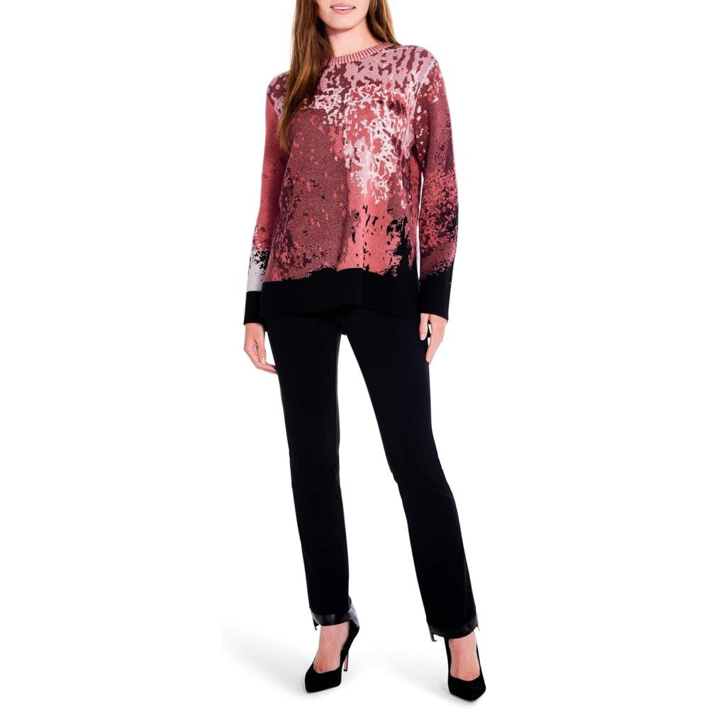 imageNICZOE Womens Scenic SweaterRed Multi