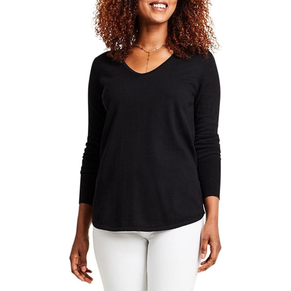 imageNICZOE Womens Vital V NeckBlack Onyx