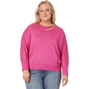 NIC+ZOE Women’s Petite Soft Sleeve Twist Sweater Tee(Shocking Pink)