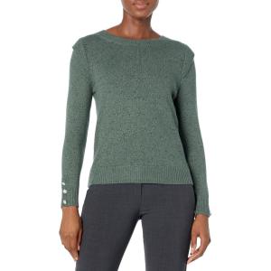 NIC+ZOE Women’s Playful Cuff Sweater(Green Mix)