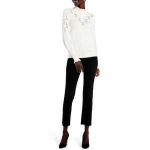 NIC+ZOE Women’s Pointelle Pip Sweater(Sandshell)